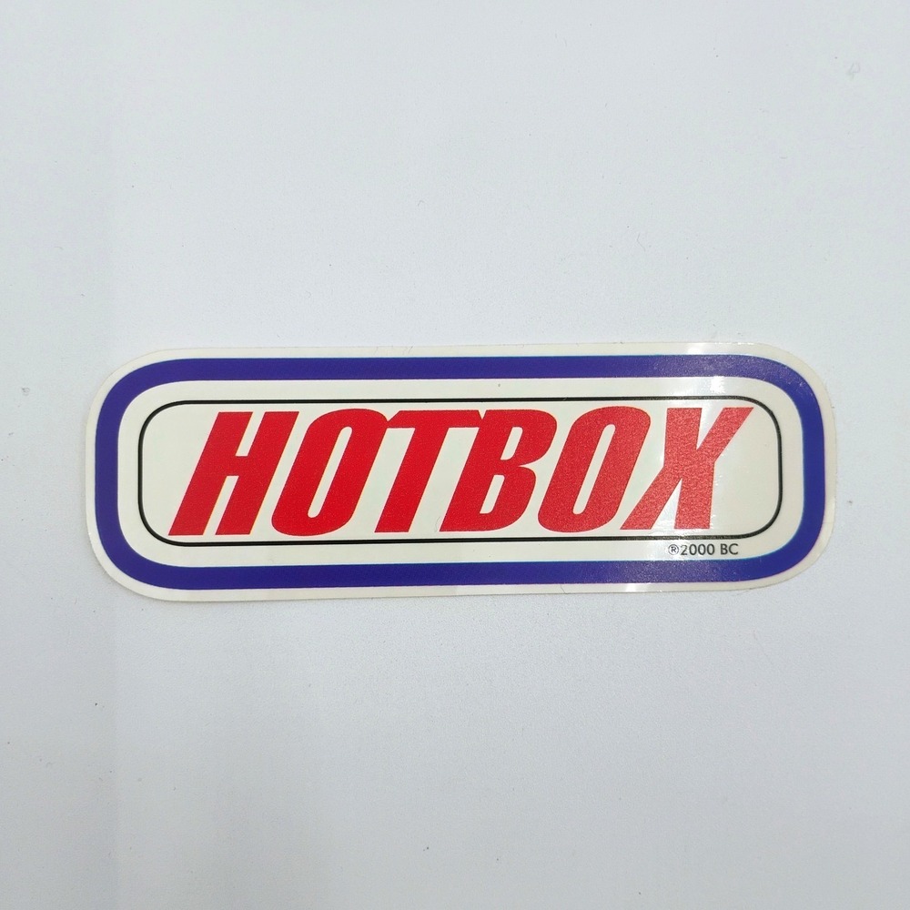 2000 BC THC Clothing HotBox Hot Wheels Parody Logo Vinyl Sticker Decal VTG 90s